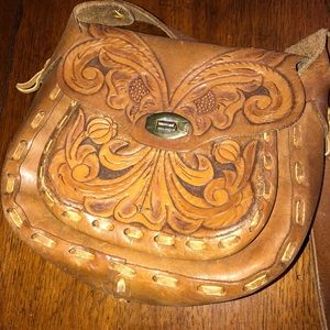 Tooled leather purse gorgeous